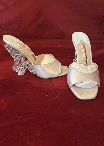 sophia webster Beyaz Yüksek Topuklu Kadın Abiye Ayakkabı - Görsel 3