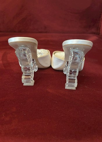 sophia webster Beyaz Yüksek Topuklu Kadın Abiye Ayakkabı - Görsel 4