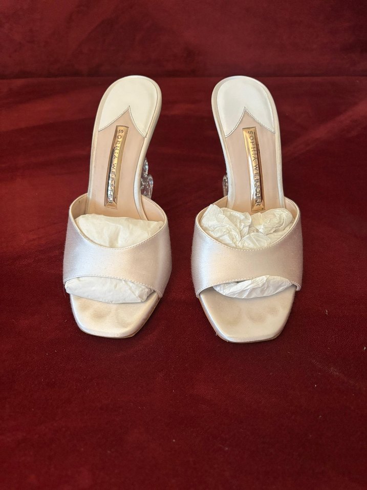 sophia webster Beyaz Yüksek Topuklu Kadın Abiye Ayakkabı - Görsel 2