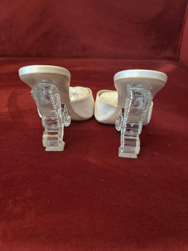 sophia webster Beyaz Yüksek Topuklu Kadın Abiye Ayakkabı - Görsel 4