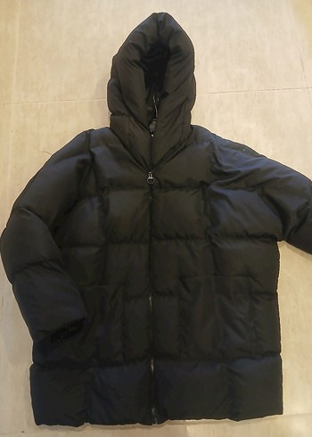 Siyah Fermuarlı Kadın Midi Mont - Görsel 2