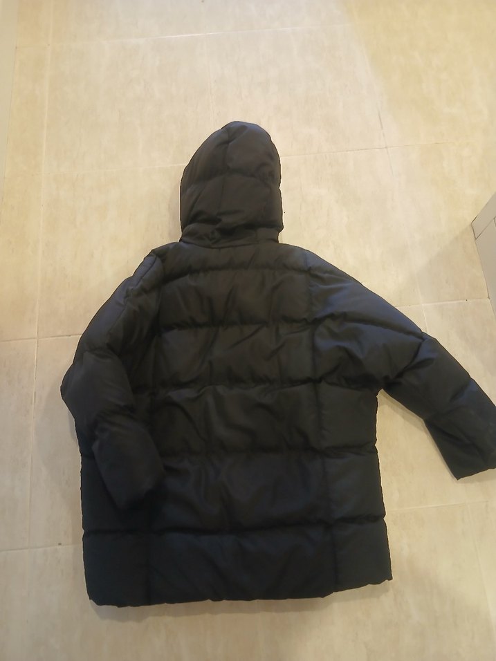 Siyah Fermuarlı Kadın Midi Mont - Görsel 3