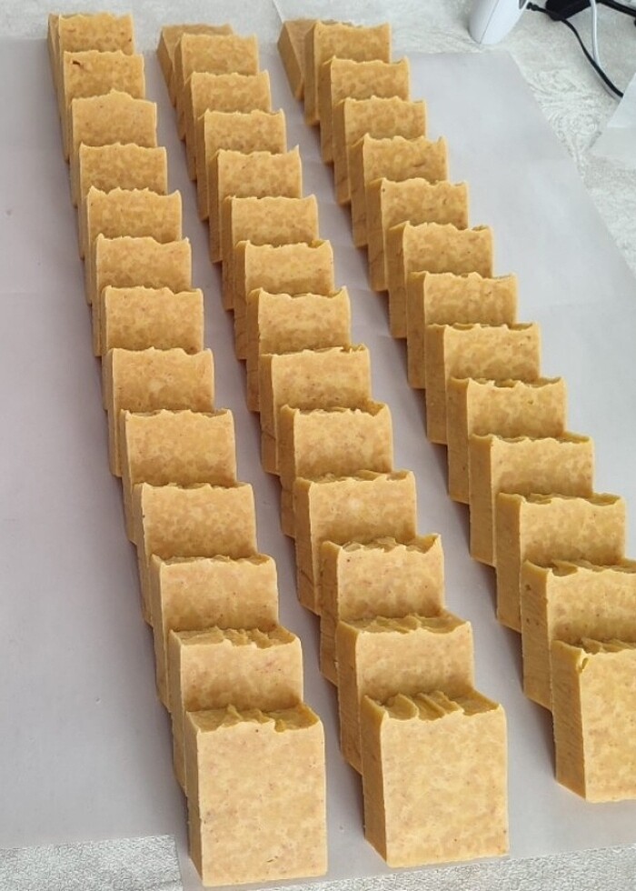 Havuç yağlı zeytinyağı sabunumuz #zeytinyağı #doğal #dogalsabun - Görsel 2