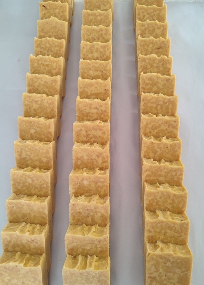 Havuç yağlı zeytinyağı sabunumuz #zeytinyağı #doğal #dogalsabun - Görsel 3