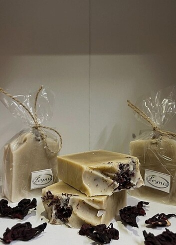 Nar çiçeği (hibiskus) sabunu #nar çiçeği #sabun #cilt #banyo - Görsel 2