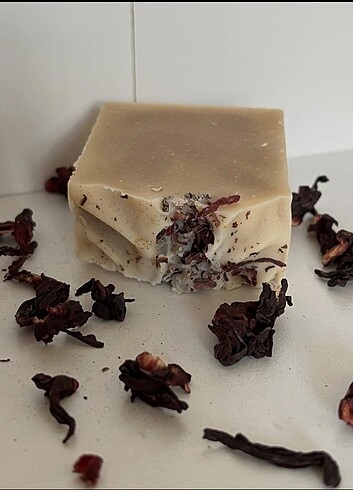 Nar çiçeği (hibiskus) sabunu #nar çiçeği #sabun #cilt #banyo - Görsel 5