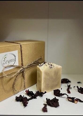 Nar çiçeği (hibiskus) sabunu #nar çiçeği #sabun #cilt #banyo - Görsel 6