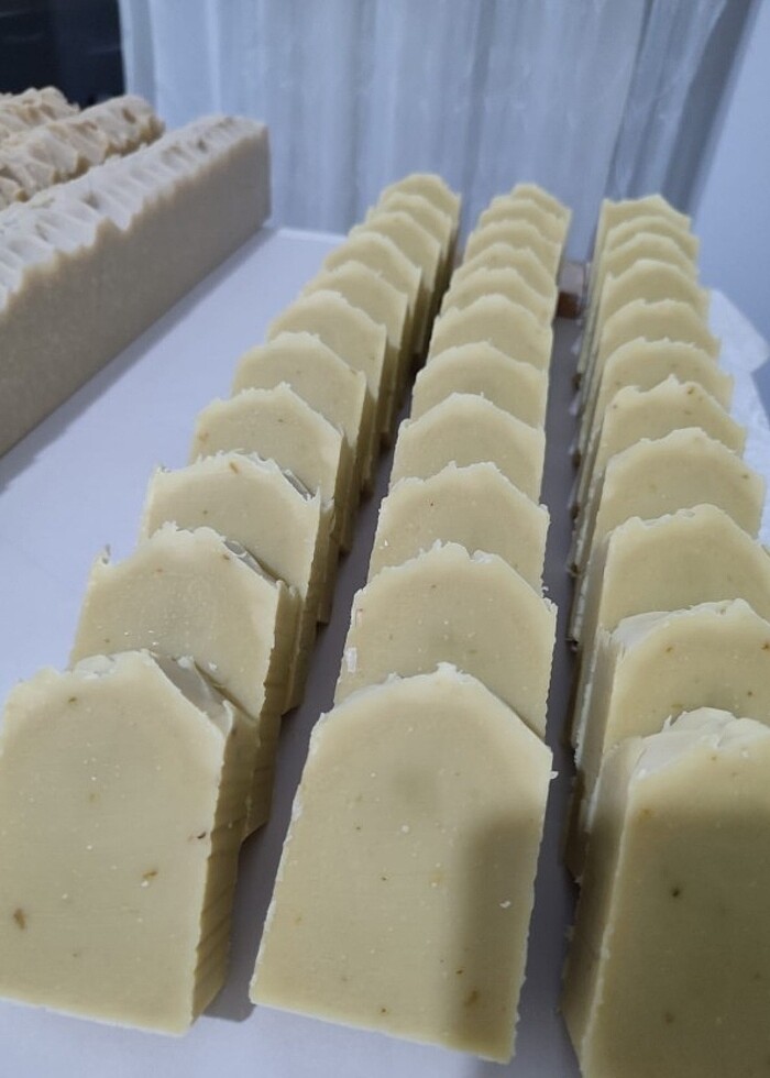 Papatya yağlı zeytinyağı sabunu #papatya #zeytinyağı #sabun - Görsel 2