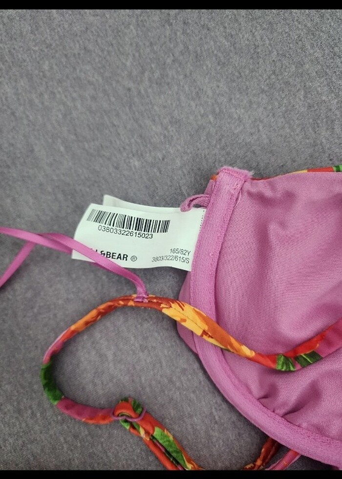 Pull&bear çiçekli bikini üstü - Görsel 4