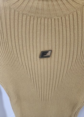 Yağ yeşili Kadın Triko Balıkçı Yaka Kazak - Görsel 4