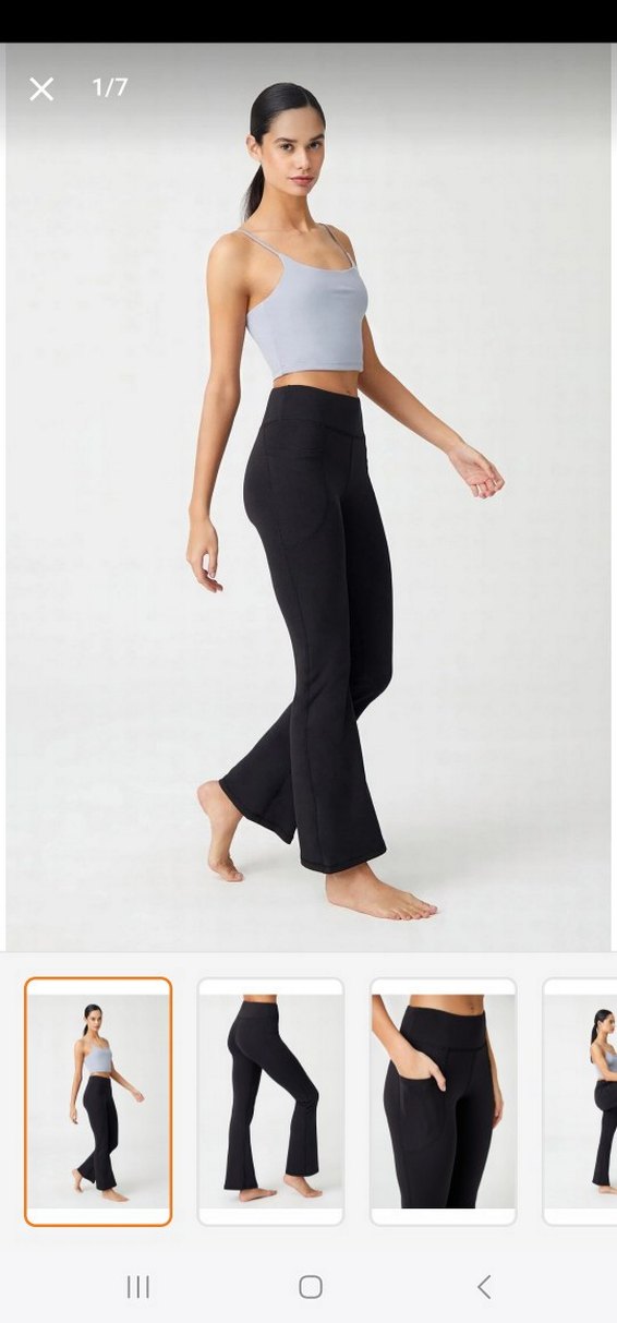 Los ojos Siyah Kadın İspanyol Paça Tayt - Görsel 2