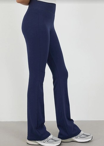 Addax lacivert ispanyol paça tayt - Görsel 3