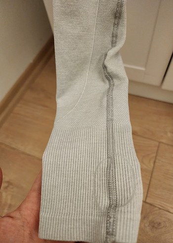 Kadın Gri Uzun Kollu Gymshark Spor üst - Görsel 4