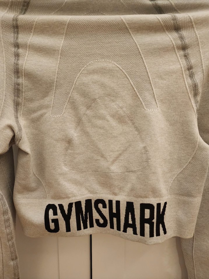 Kadın Gri Uzun Kollu Gymshark Spor üst - Görsel 3