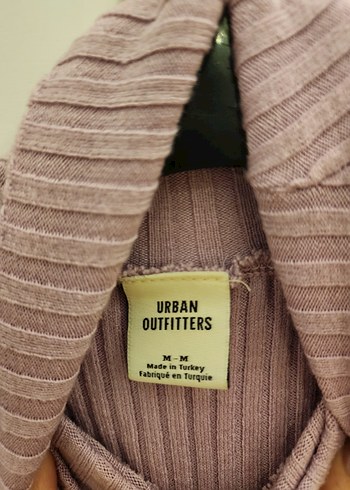 pembe lila triko boğazlı Kadın Kazak - Görsel 3