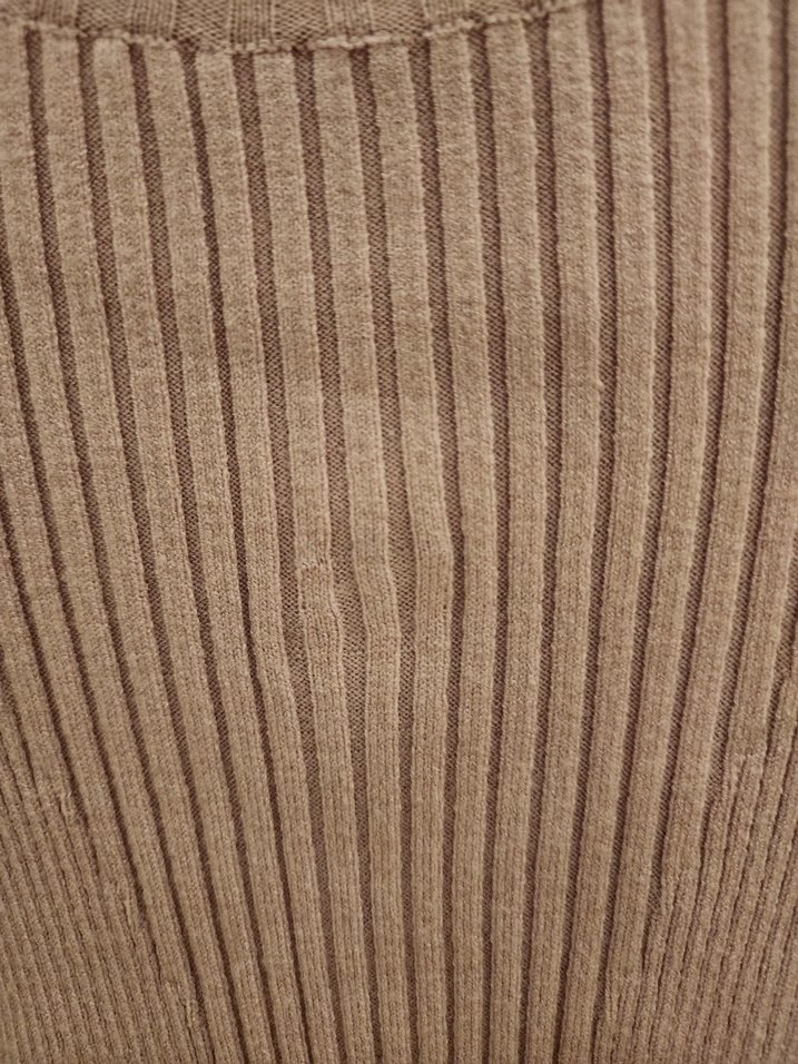 pembe lila triko boğazlı Kadın Kazak - Görsel 5