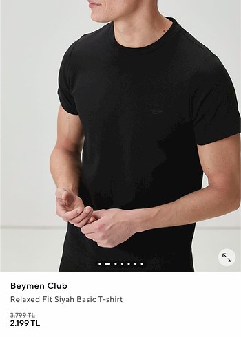 Beymen Club Siyah Basic Erkek Tisort