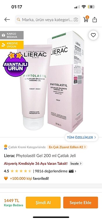Lierac Lierac catlak kremi