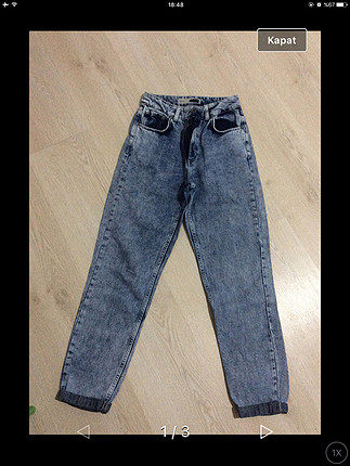 Topshop mom yuksek bel jean