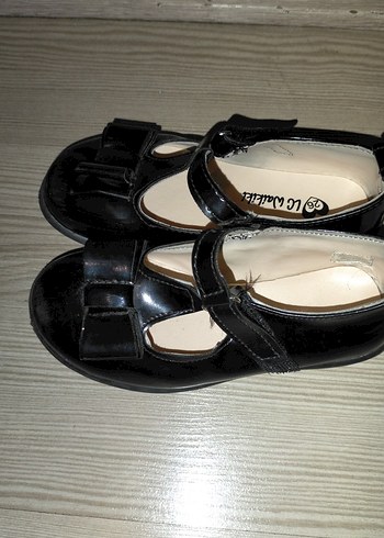 Kız Çocuk Siyah Rugan Tokalı Babet - Görsel 4