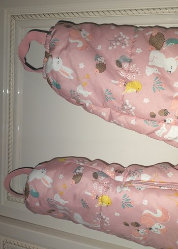 Kız Bebek Desenli Pembe Tulum - Görsel 5