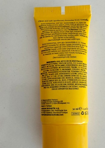Cosmed COSMED SPF 50+ Geniş Spektrumlu Tinted Güneş Kremi