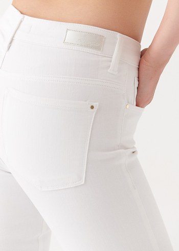 26 Beden beyaz Renk Mavi Alissa Gold Beyaz Jean Pantolon