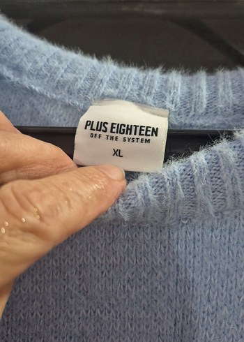 Mavi Bağlama Desenli Uzun Kollu erkek Kazak - Görsel 2