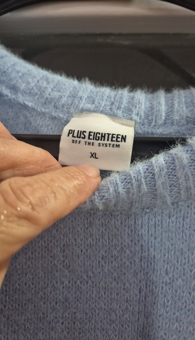 Mavi Bağlama Desenli Uzun Kollu erkek Kazak - Görsel 2