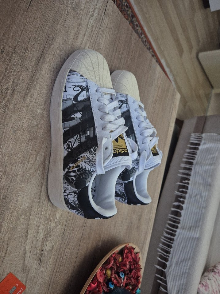 Adidas erkek Beyaz Spor Ayakkabı - Görsel 3