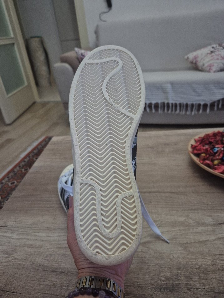 Adidas erkek Beyaz Spor Ayakkabı - Görsel 5