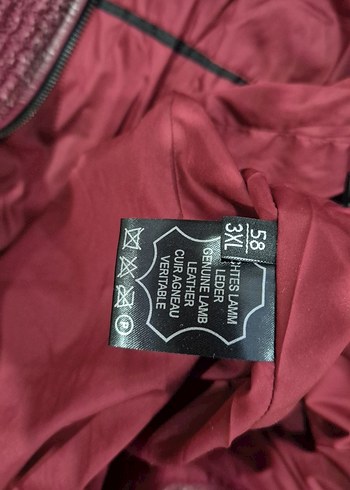 Bordo Erkek Deri Fermuarlı Ceket - Görsel 4