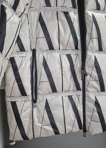 Fermuarlı Beyaz Erkek Sokak Stili Mont - Görsel 2