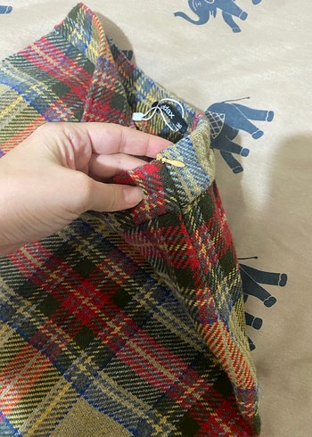 Addax Kadın Midi Ekose Etek - Görsel 3