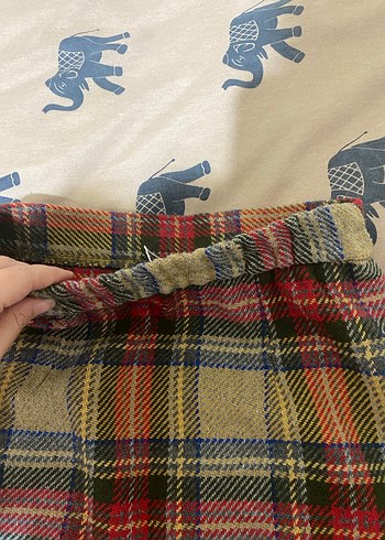 Addax Kadın Midi Ekose Etek - Görsel 4