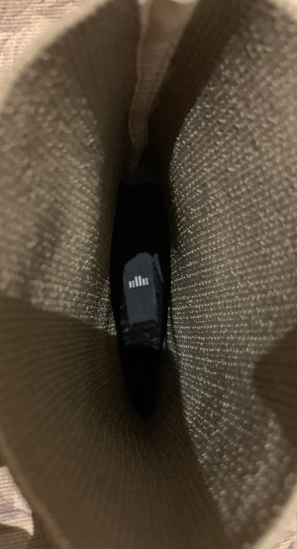 Bej Örgü Detaylı Kadın Bot - Görsel 5