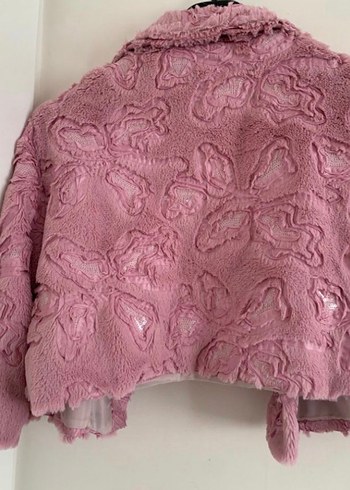 L beden Pudra Pembe Nakışlı Bolero - Görsel 3