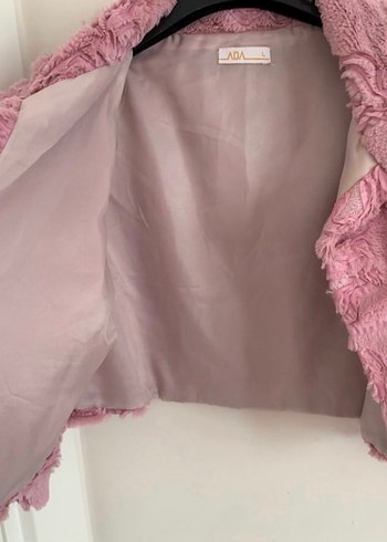 L beden Pudra Pembe Nakışlı Bolero - Görsel 2