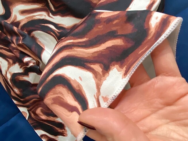 s Beden Çok renkli crop bluz