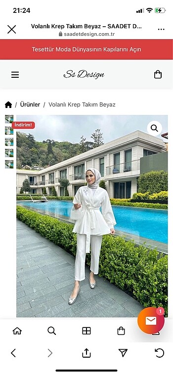 Beyaz kimono