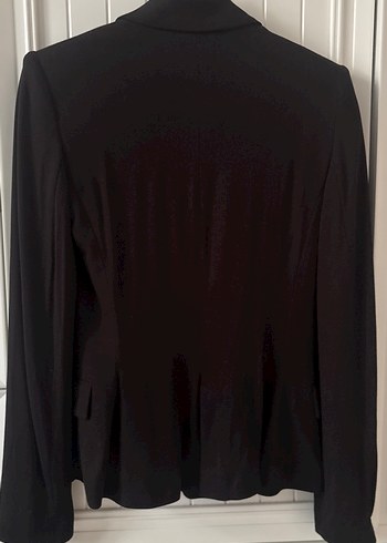 s Beden Siyah Düğmeli Kadın Blazer Ceket