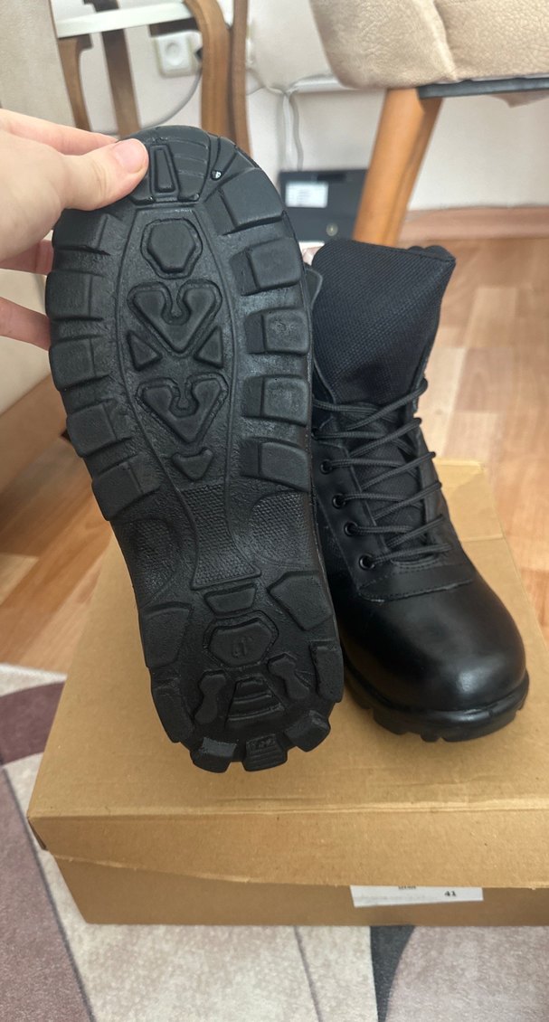 Siyah Erkek Goth Tarzı Kauçuk Bot - Görsel 3