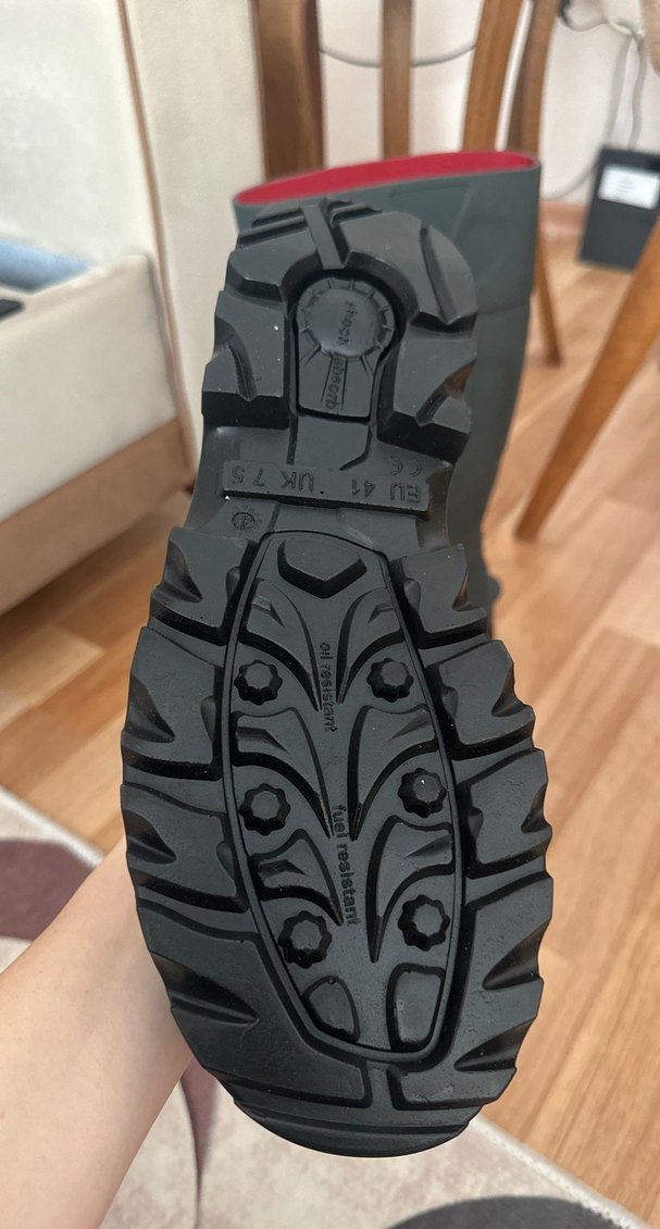 Gri Erkek Diz Boyu Lastik Çizme - Görsel 2