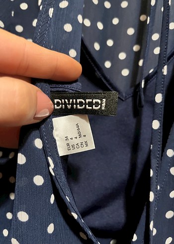 Lacivert Puantiyeli Uzun Kollu Kadın mini Tulum Elbise - Görsel 5