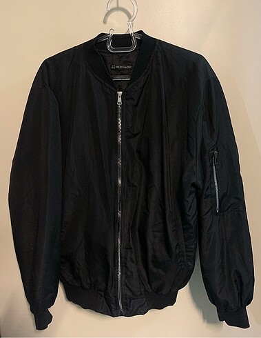 Siyah bomber ceket