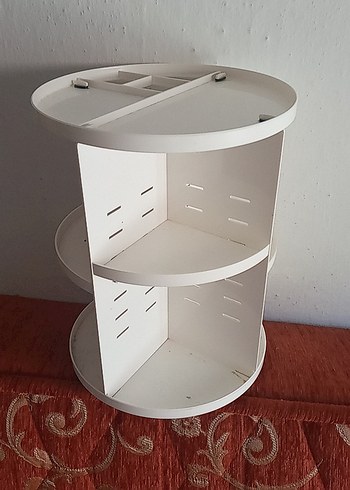 Beyaz Döner Makyaj Organizeri