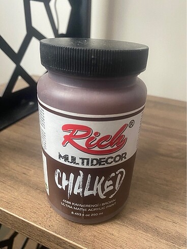 Rich multidecor chalked 4586 kahverengi boya 250ml