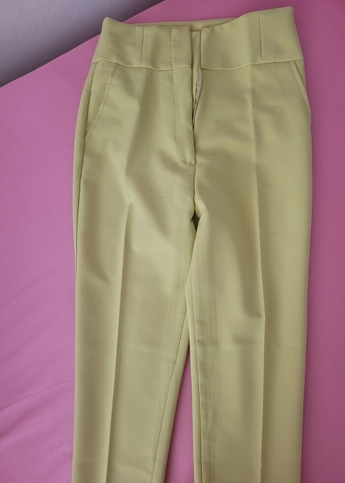 Yüksek bel kumaş pantolon - Görsel 2