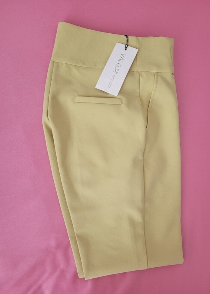 Yüksek bel kumaş pantolon - Görsel 3