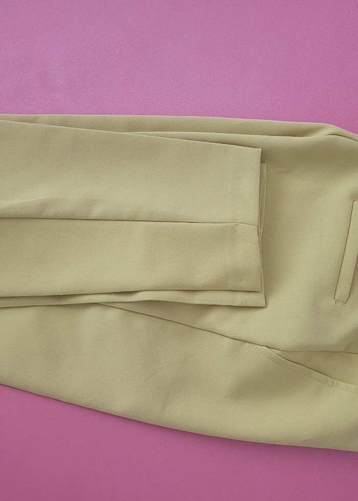 Yüksek bel kumaş pantolon - Görsel 4